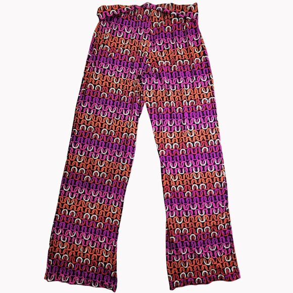Trina Turk Echo Chain Links Cover Up Swim Pant Large Multicolor Nylon Spandex - Picture 7 of 7